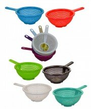 Hobby Plastic Handled Colander Strainer Sieve Kitchen Cooking Utensil Tool