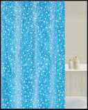 Aqualona Fizz Blue Shower Curtain 100% Waterproof 180cm x 180cm